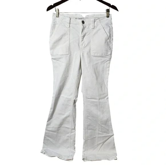 Maurice’s White Bootcut 6 Regular Denim Jeans Work Pants Flare - Picture 2 of 6